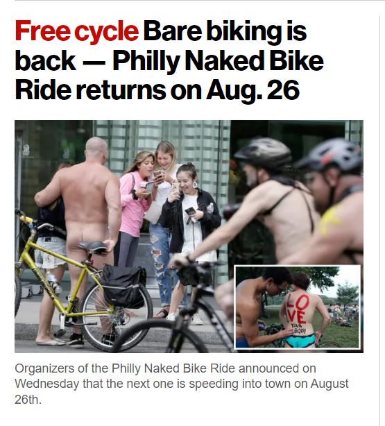 Philadelphia Naked Bike Ride 2023